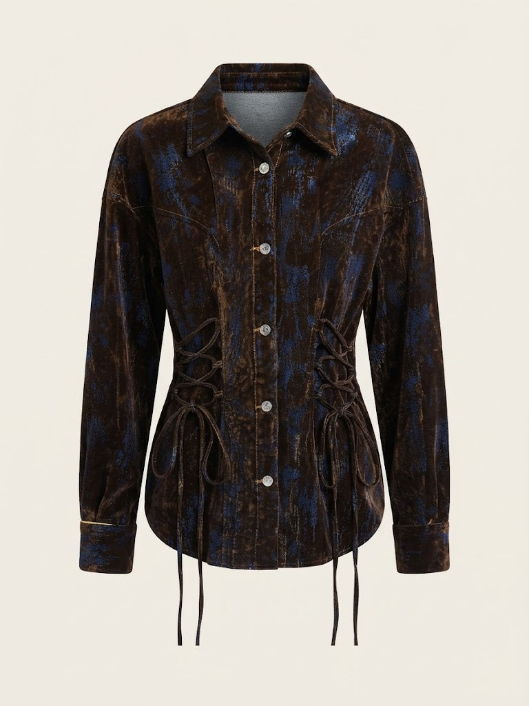 Lace Up Casual Jacket