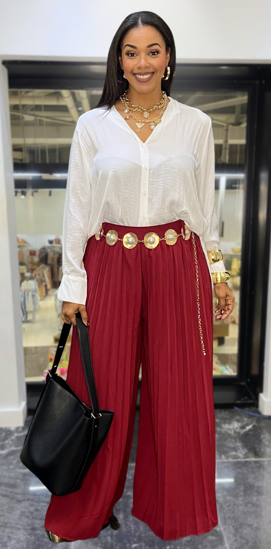 Burgundy Pants