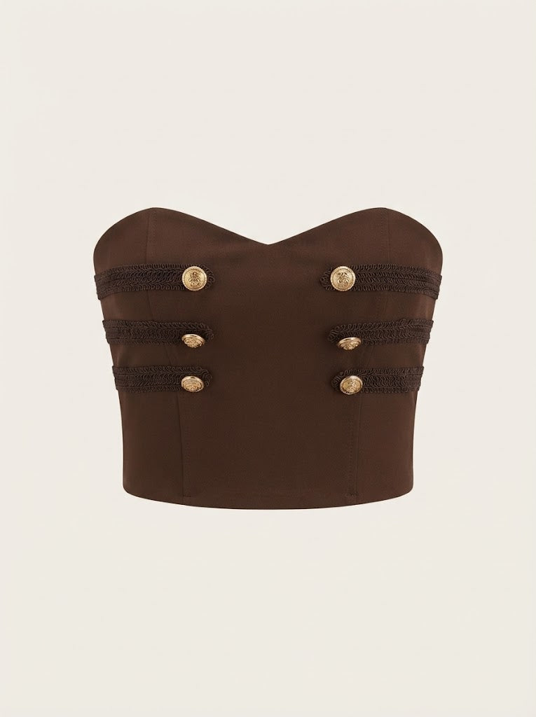 Strapless Crop Top