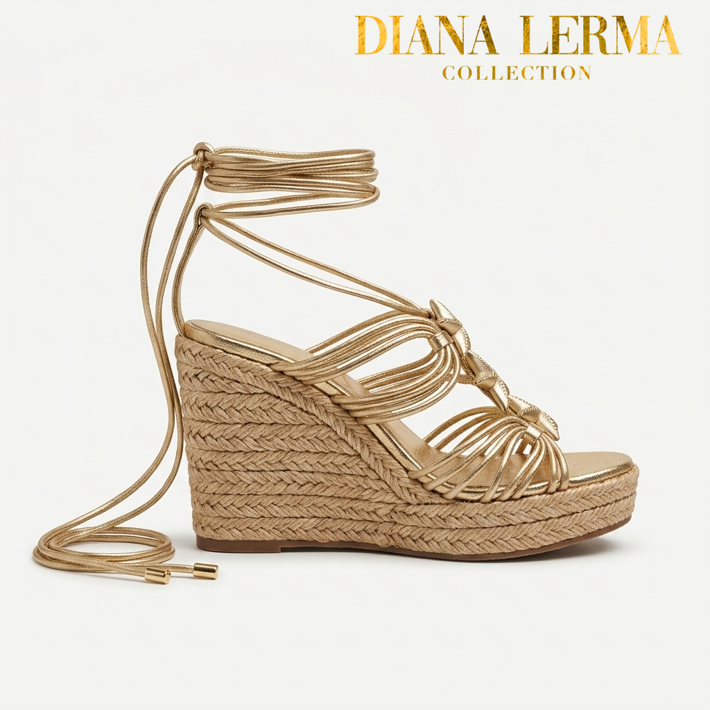 Gold Tied Wedges