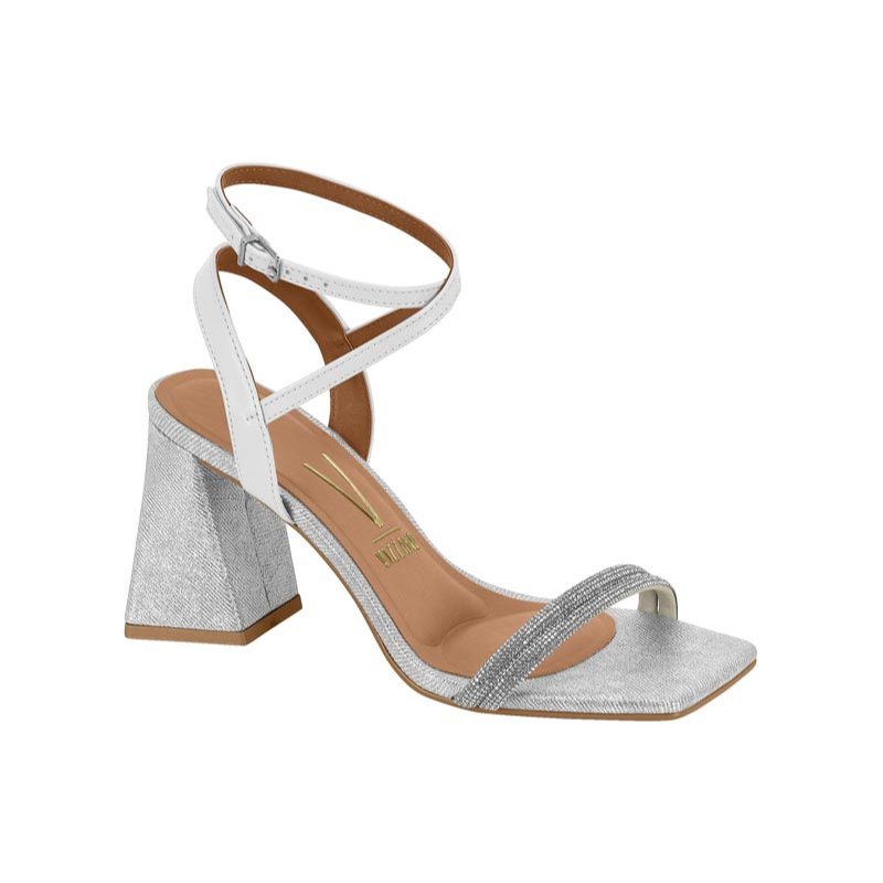 Glitter Strap Block Heels