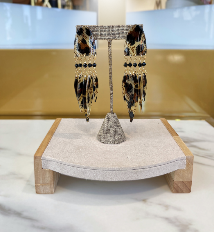 Light Animal Print Earrings
