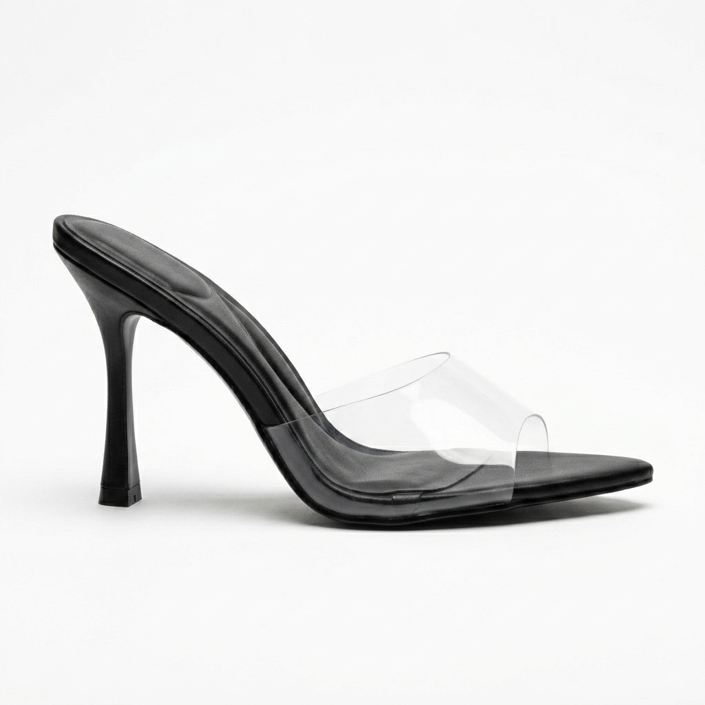 Black Slide Heels