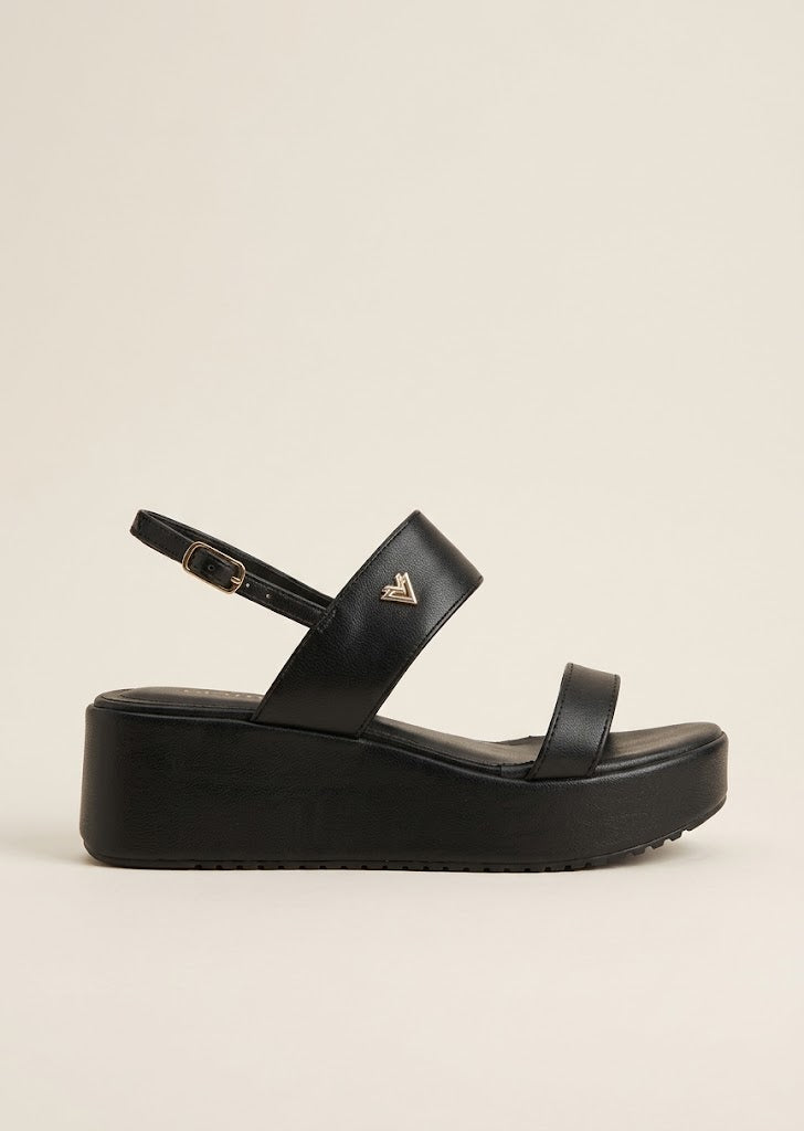 Strappy Chunky Platform Wedges