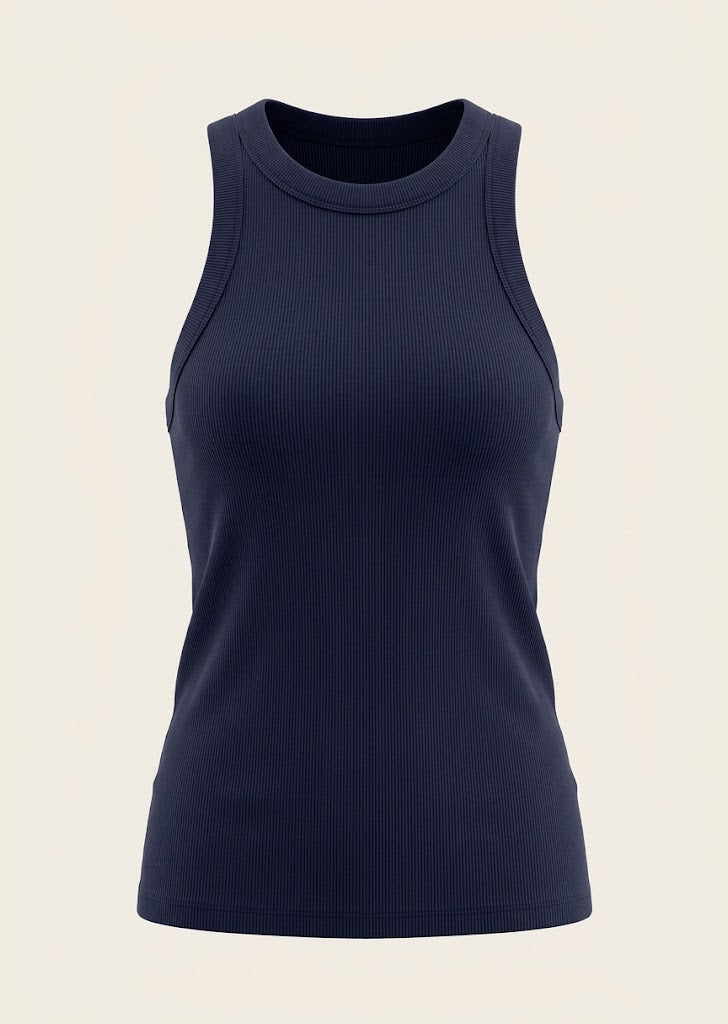 Ribbed Racerback Tank Top