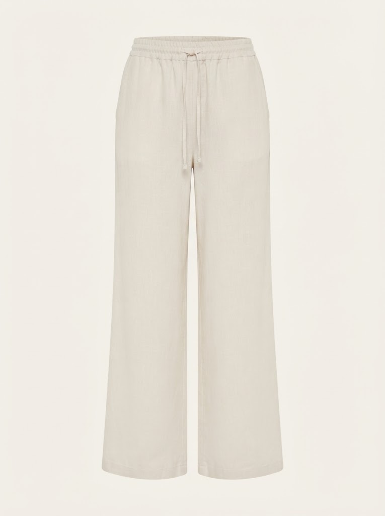 Linen Drawstring Trousers