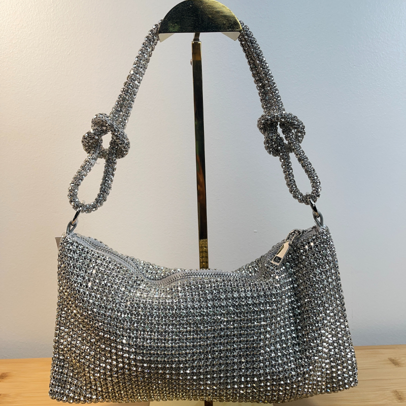 Silver Studded Strap Bag