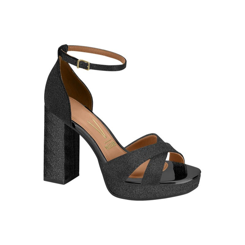 Cross Straps Block Heels