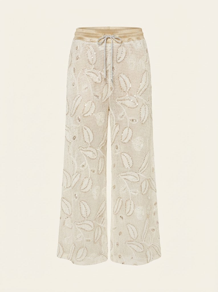 Sequin Knit Trousers