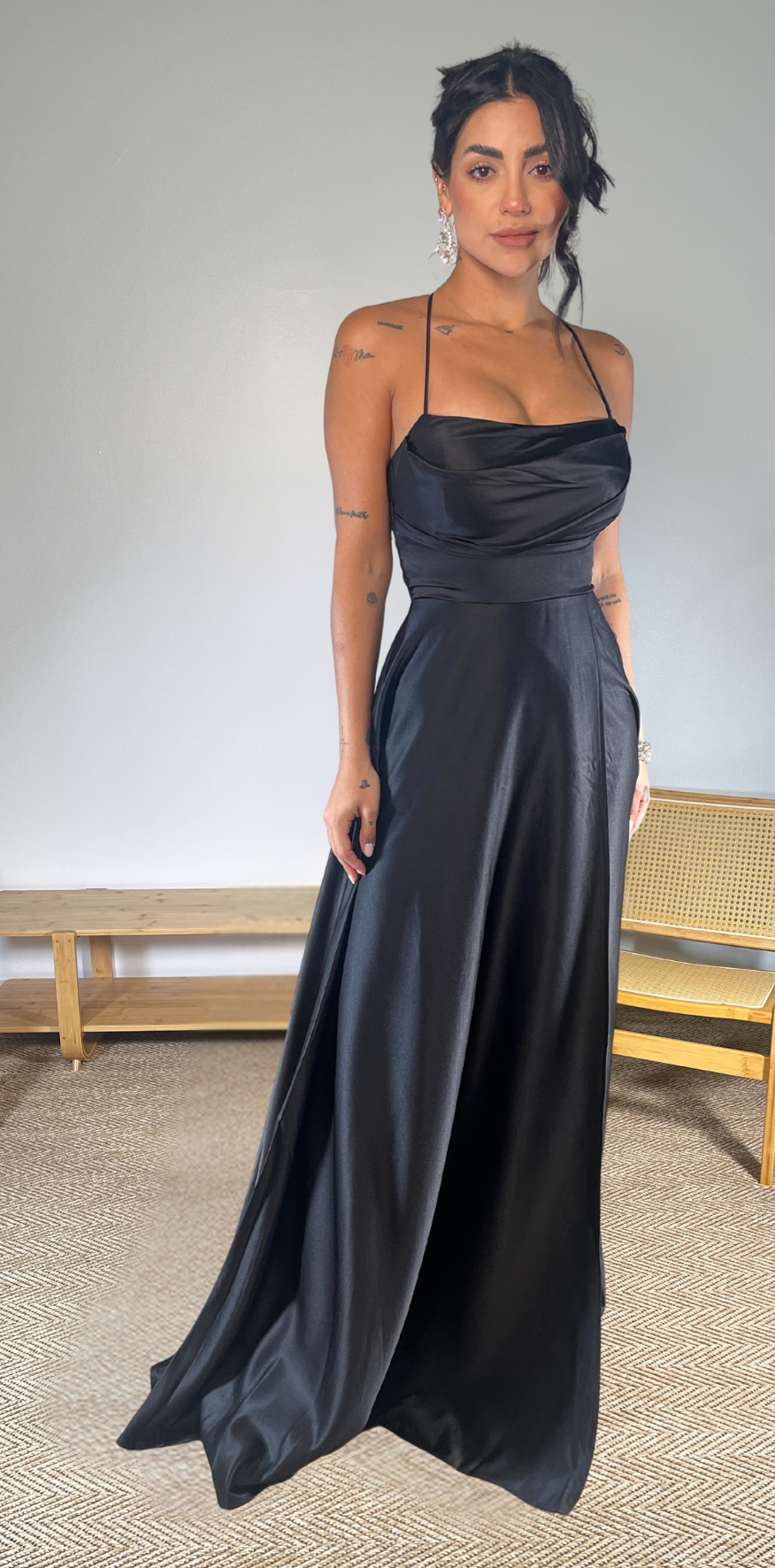 Black Strapped Dress