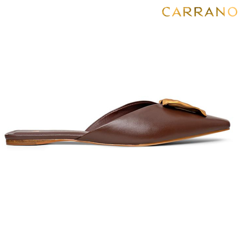 Gold Detail Slide Sandals