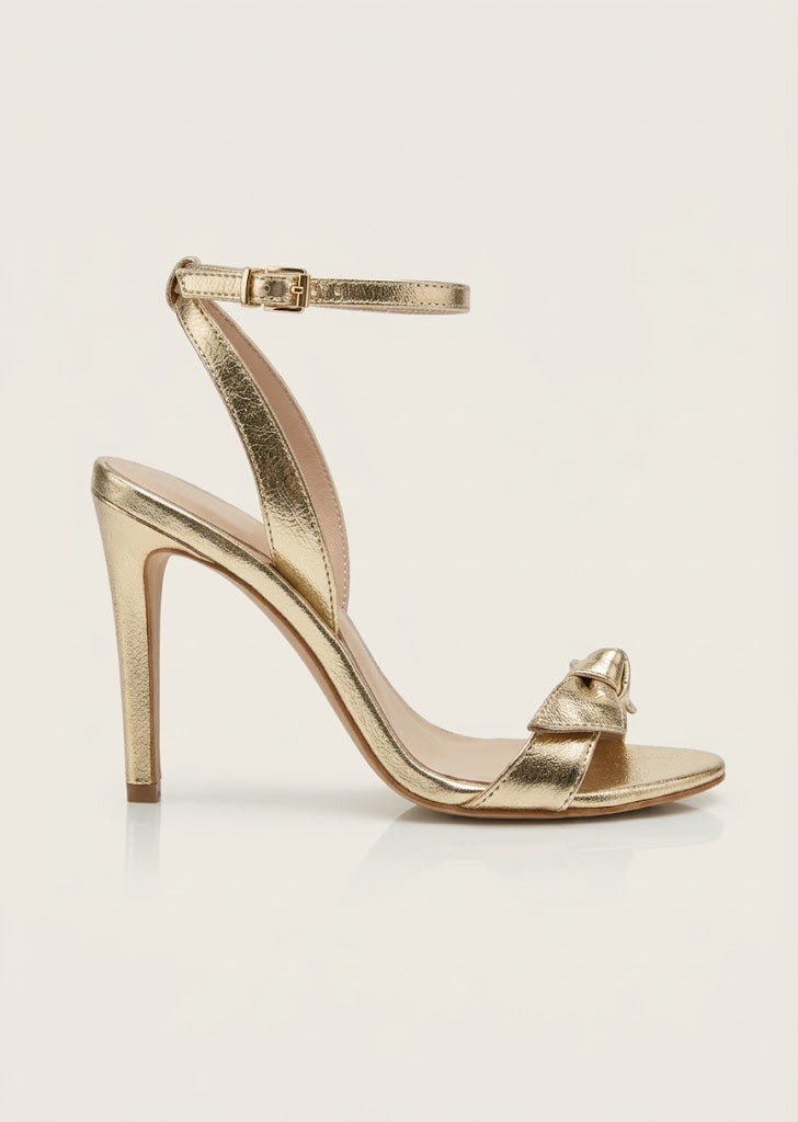 Gold Bow Heels