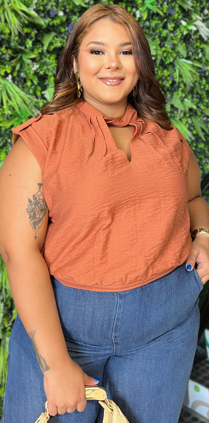 Tan Blouse