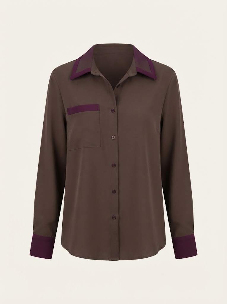 Contrast Trim Shirt