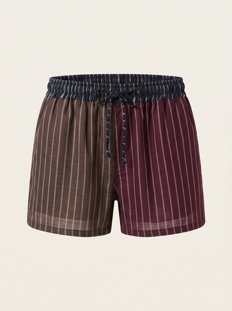 Patchwork Stripe Shorts