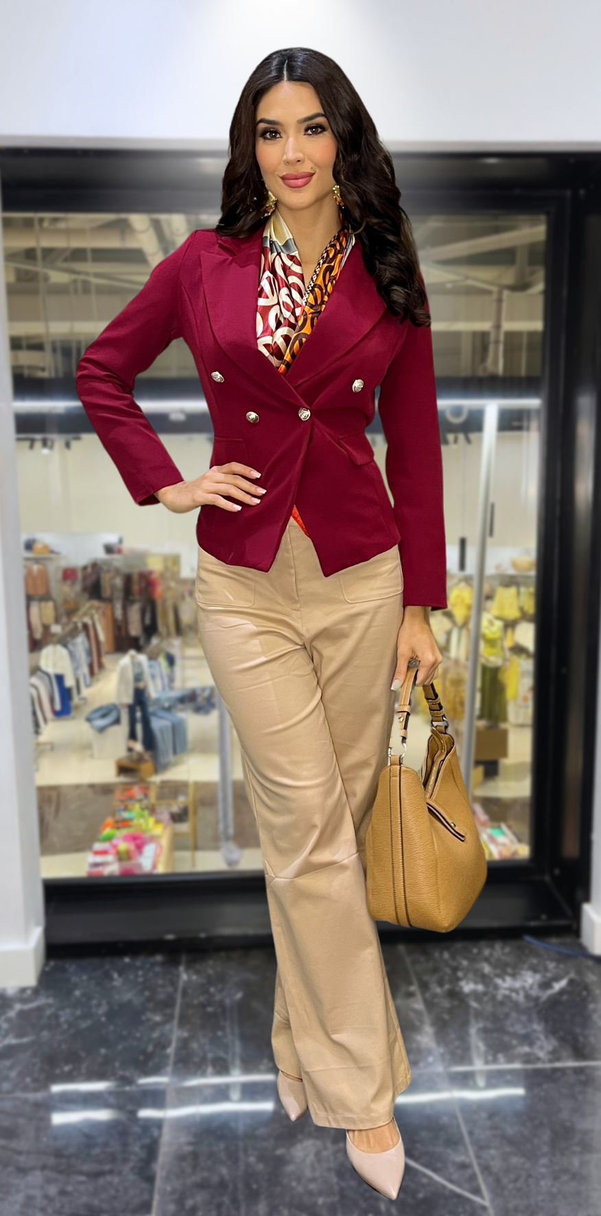 Beige Trousers