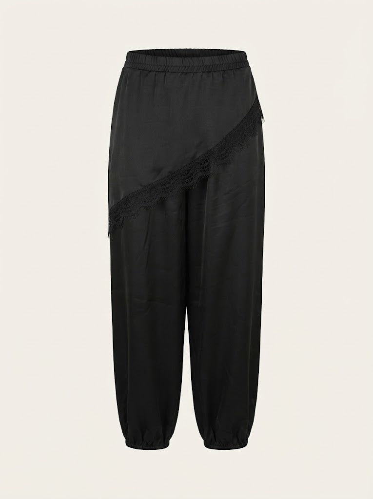 Lace Asymmetrical Trousers