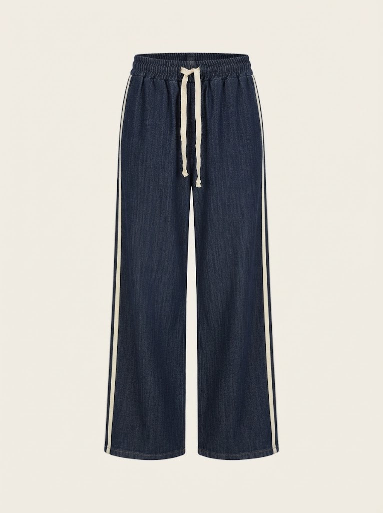 Denim Track Pants