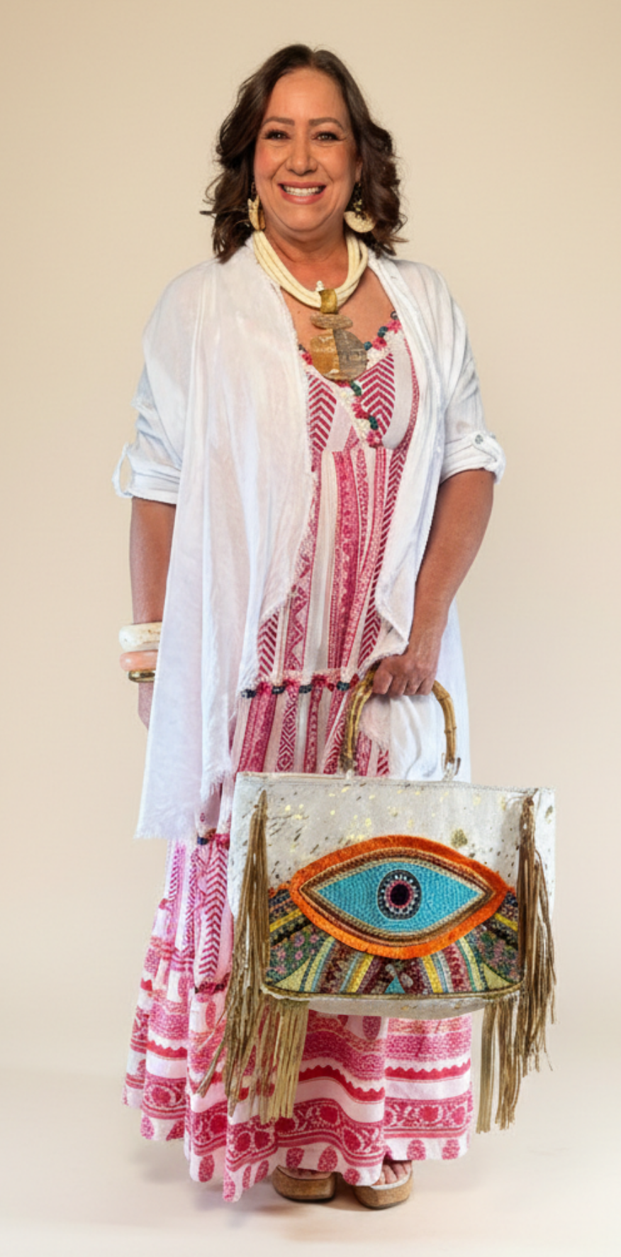 Geometric Chevron Maxi Dress