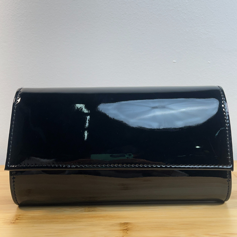 Glossy Black Clutch