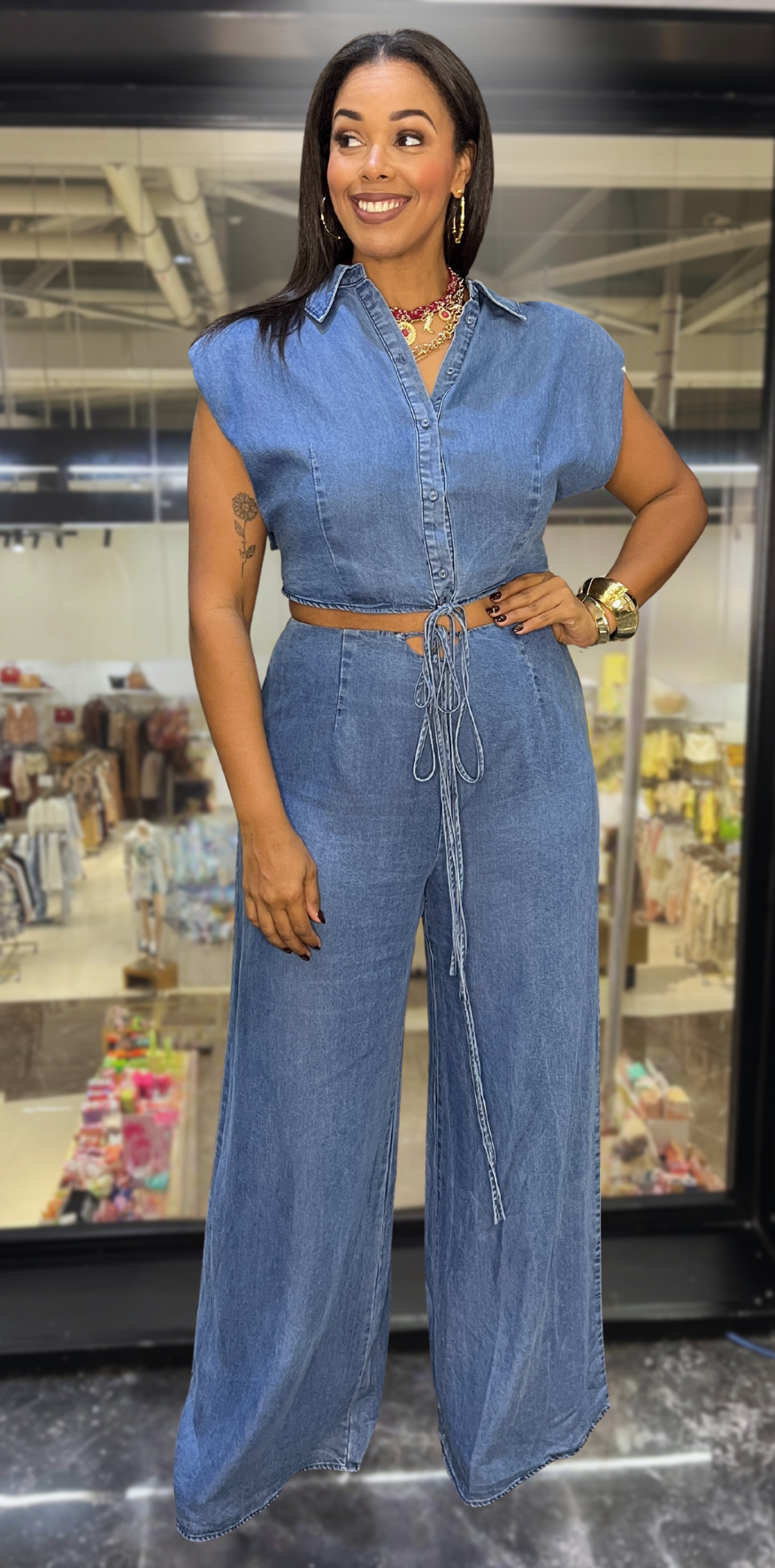 Blue Denim Pants