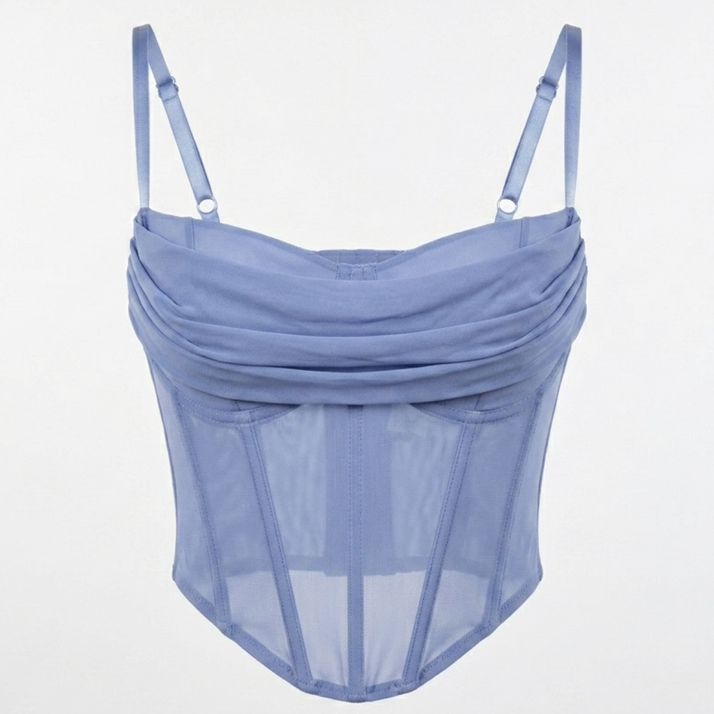 Blue Corset Top