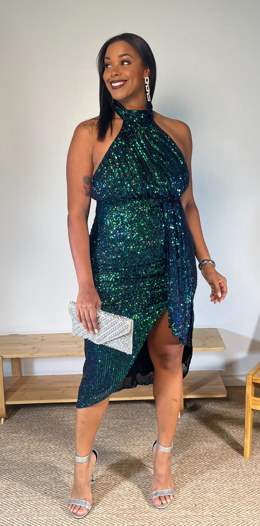 Green Sequin Dress