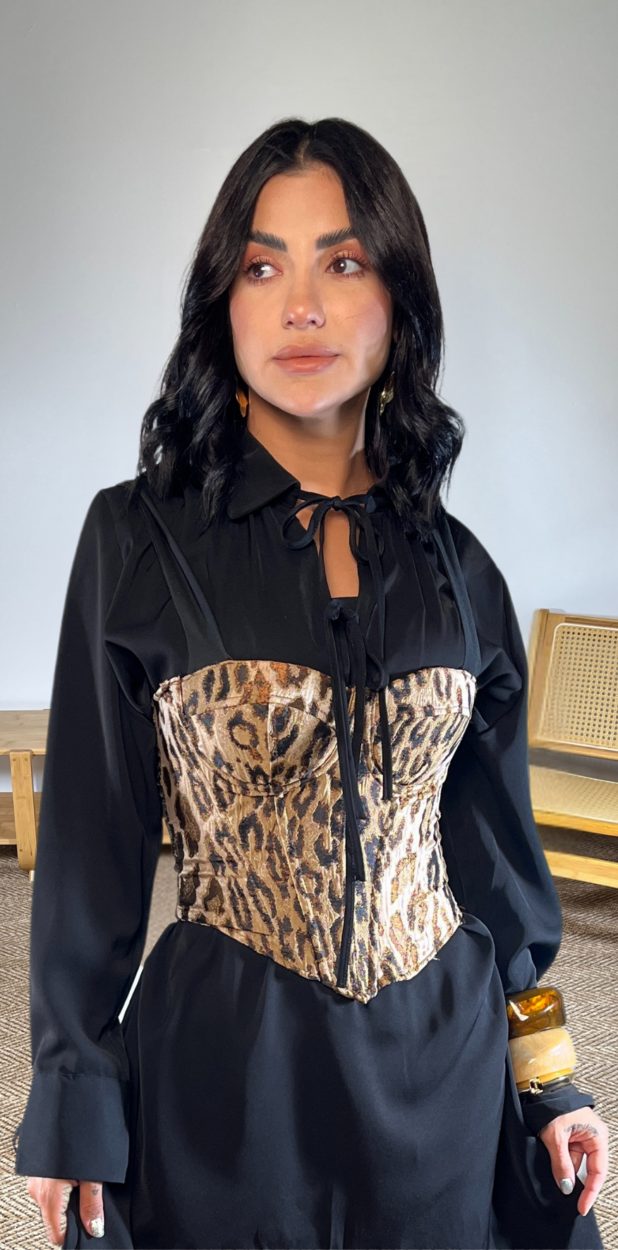 Animal Print Corset Top