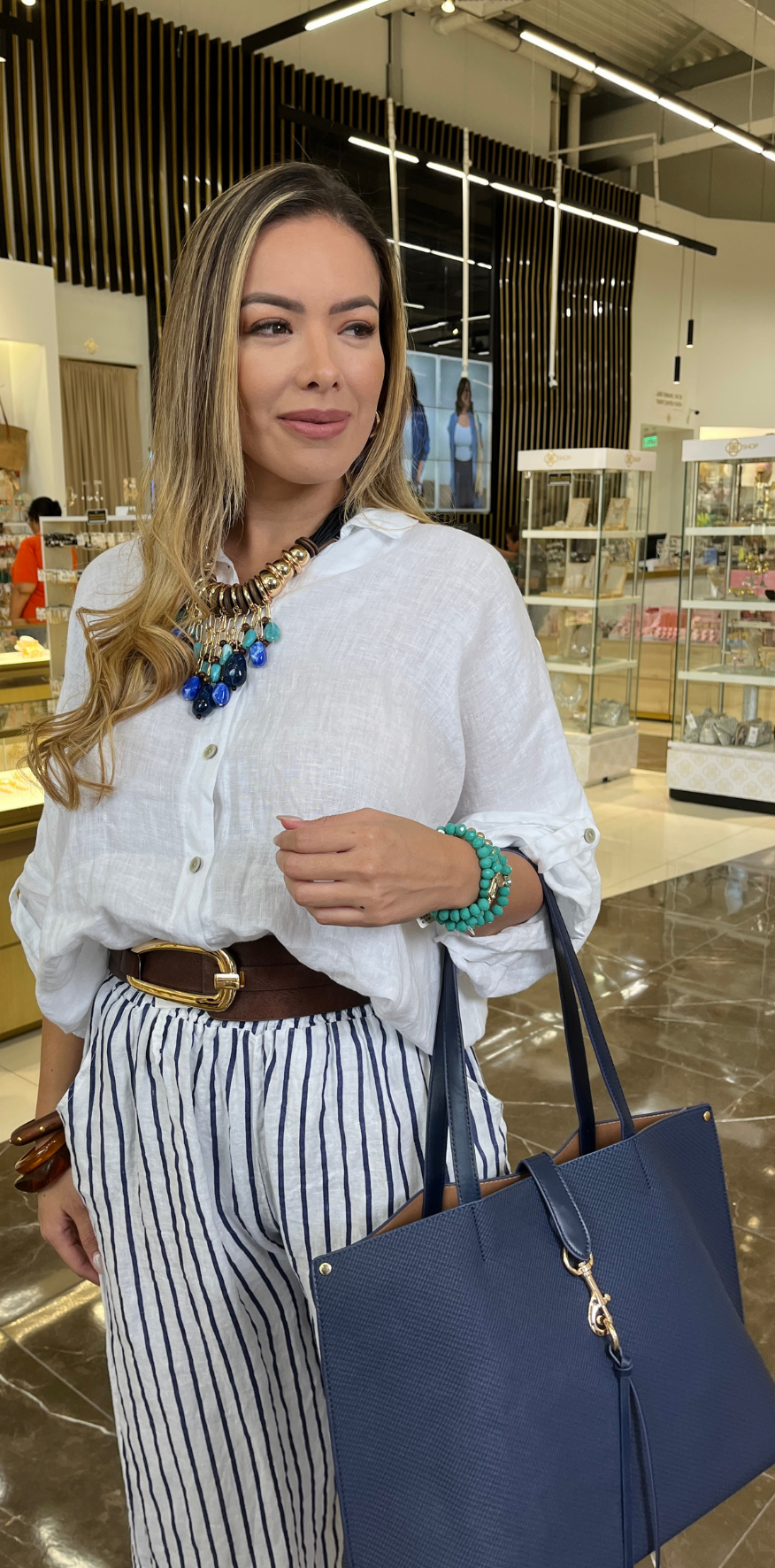 White Linen Blouse