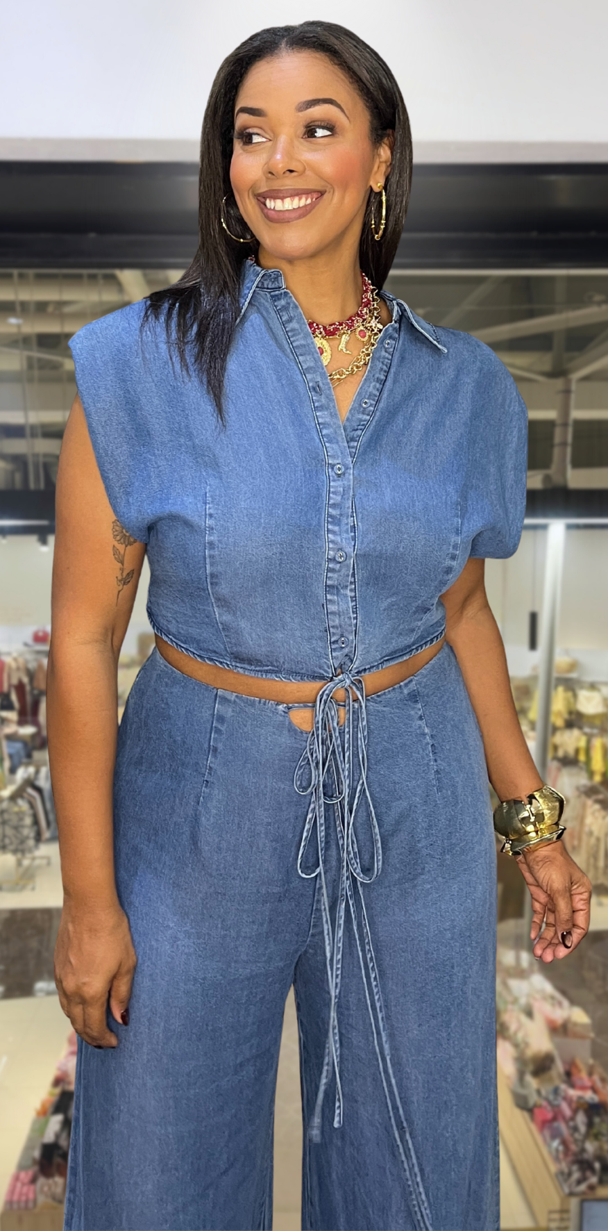 Blue Denim Blouse