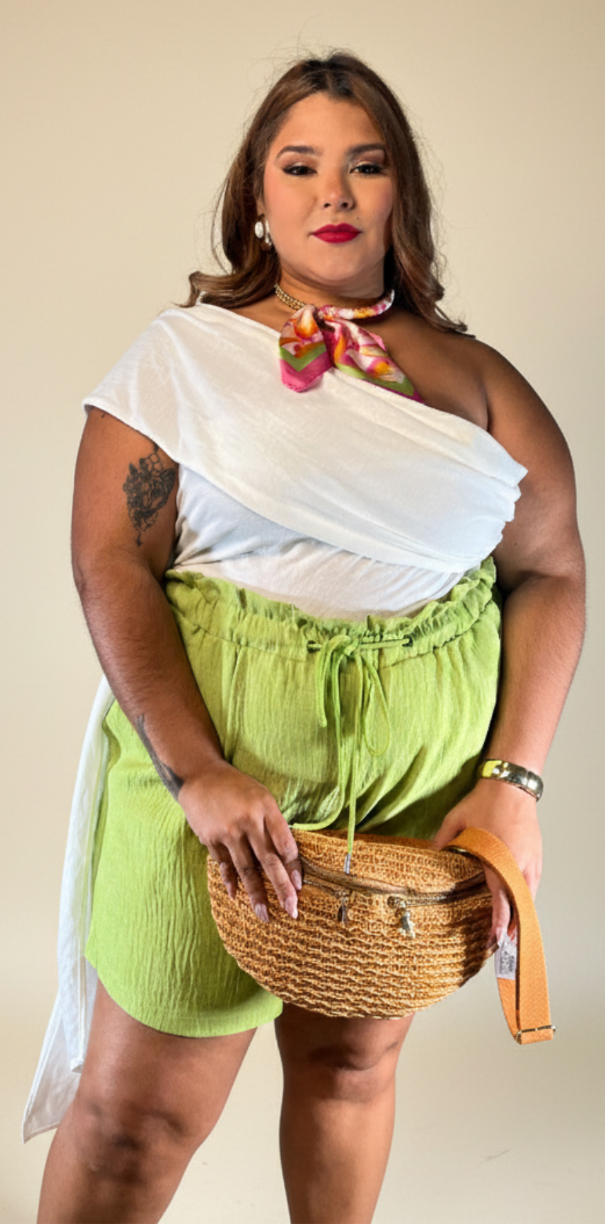 One-Shoulder Draped Top