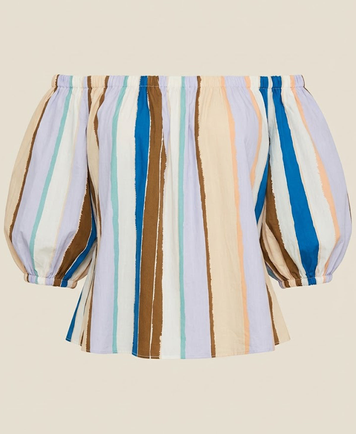 Off Shoulder Multicolor Blouse