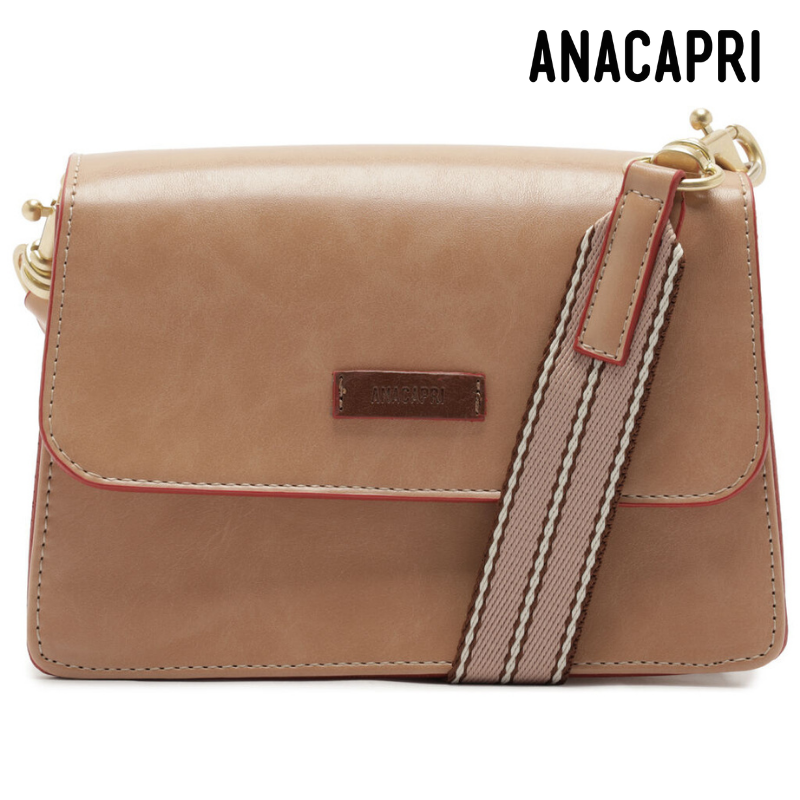 Beige Strapped Bag