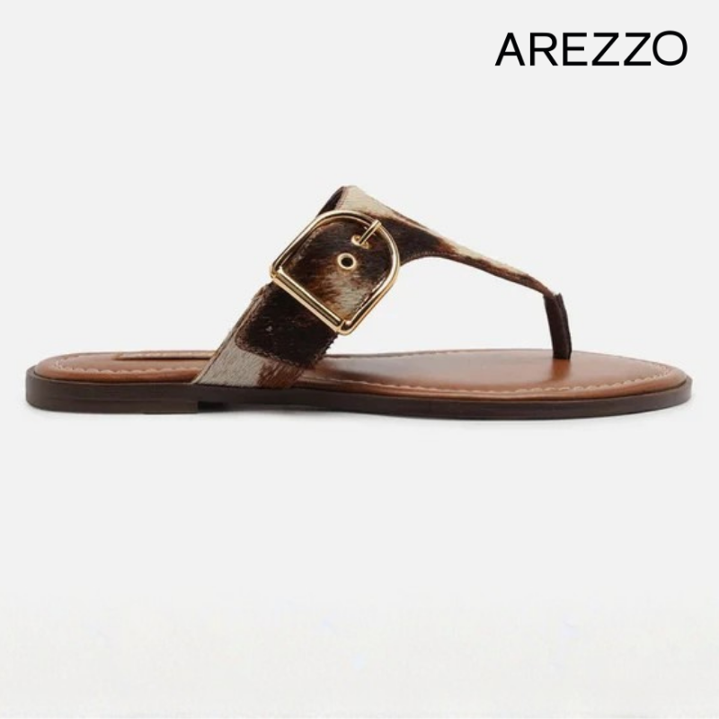 Animal Print Slide Sandals