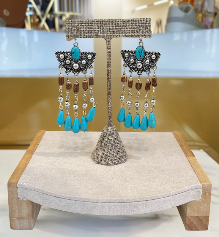 Silver and Turquoise Earrings