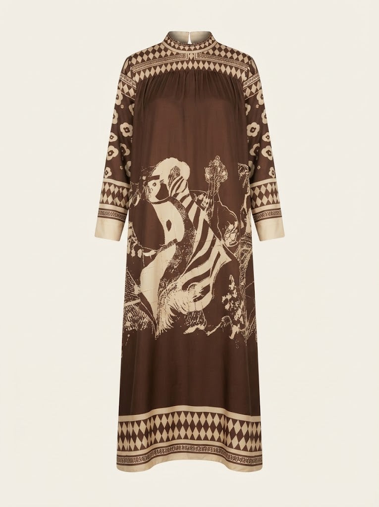 Graphic Print Tunic Dress