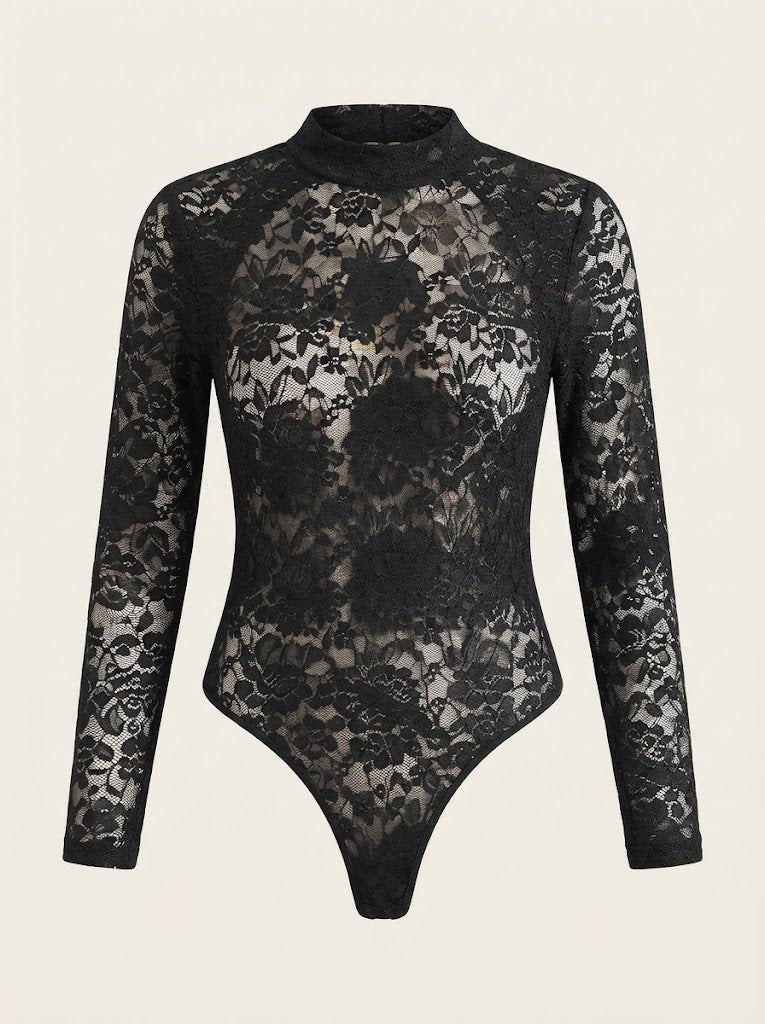 Lace Long Sleeve Bodysuit