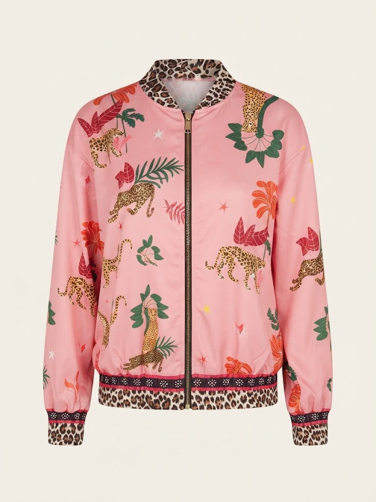 Jungle Leopard Bomber Jacket