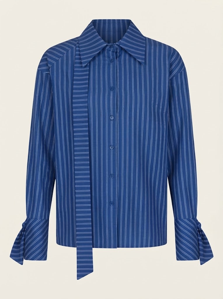 Striped Button Down Blouse