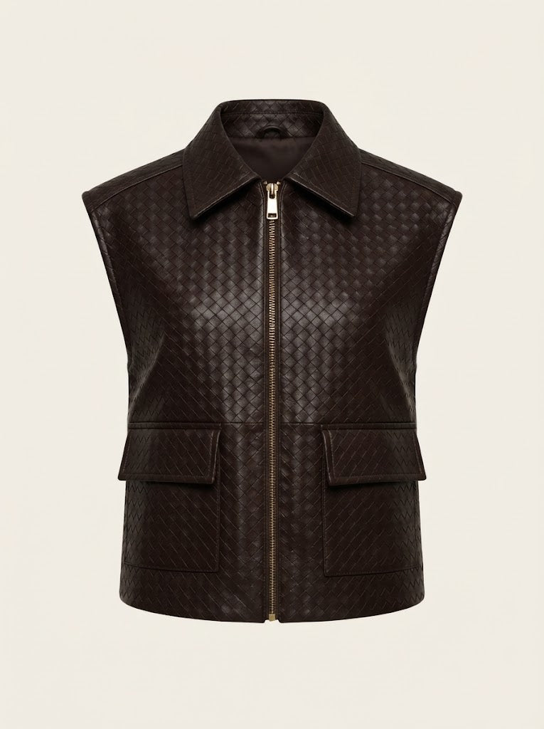 Woven Texture Utility Vest