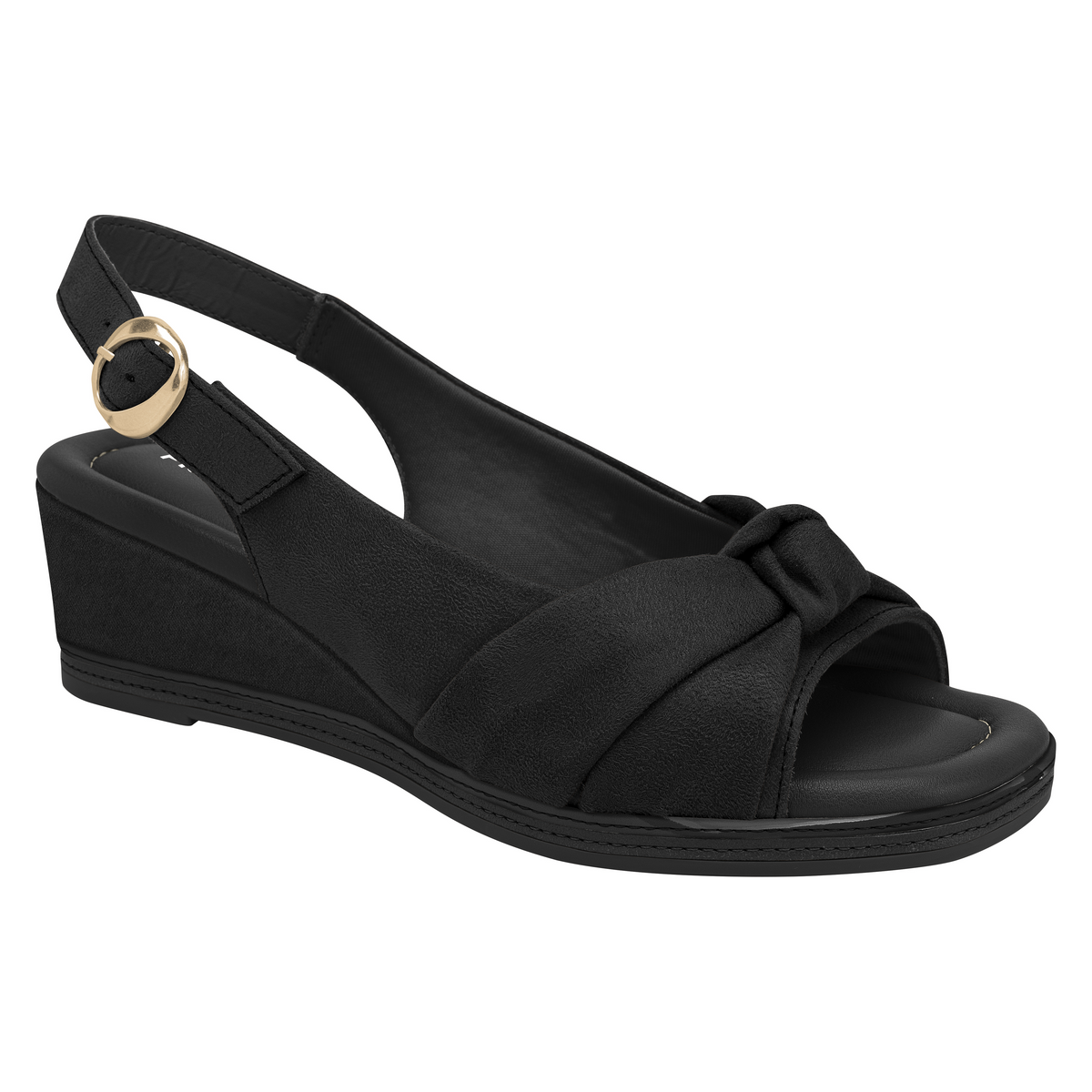 Black Slingback Wedges
