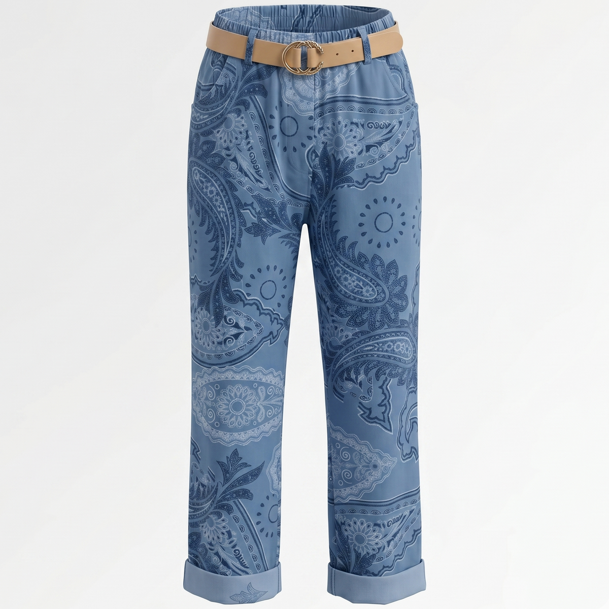 Blue Print Pants