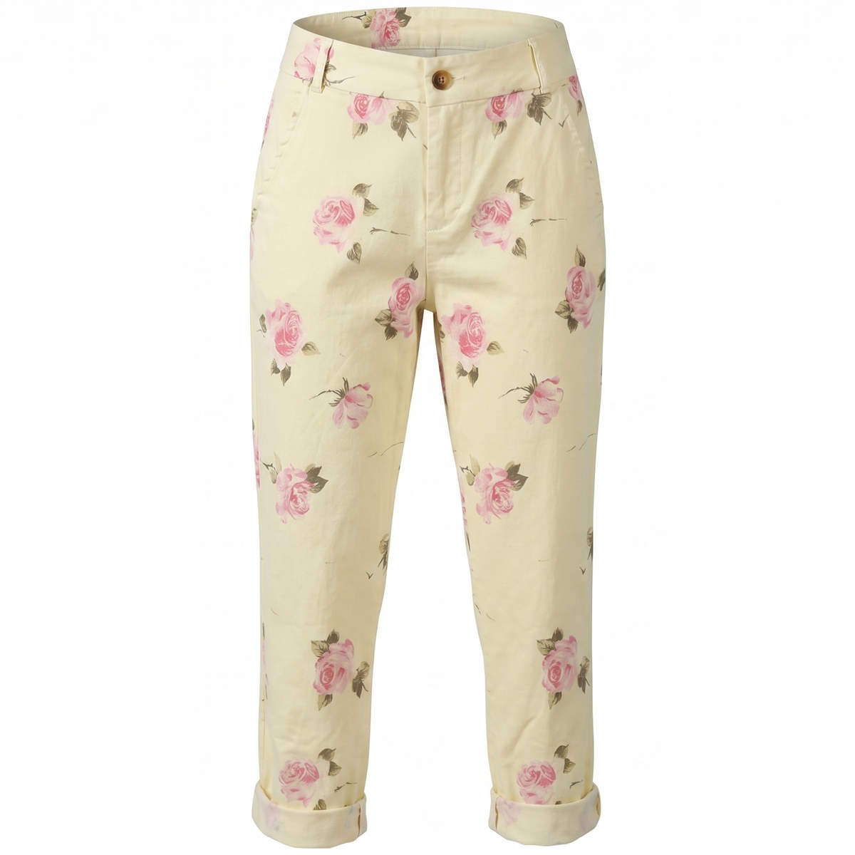 Pink Floral Pants