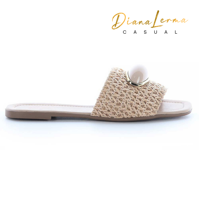 Braided Woven-Strap Sandal