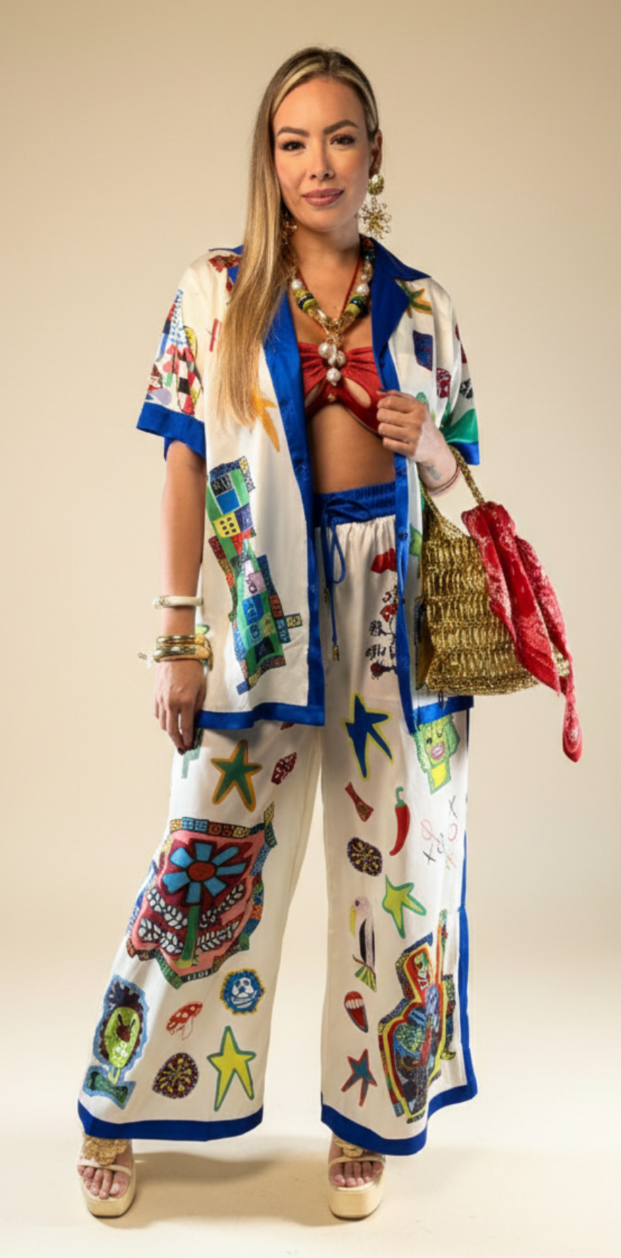 Eclectic Wide-Leg Pants