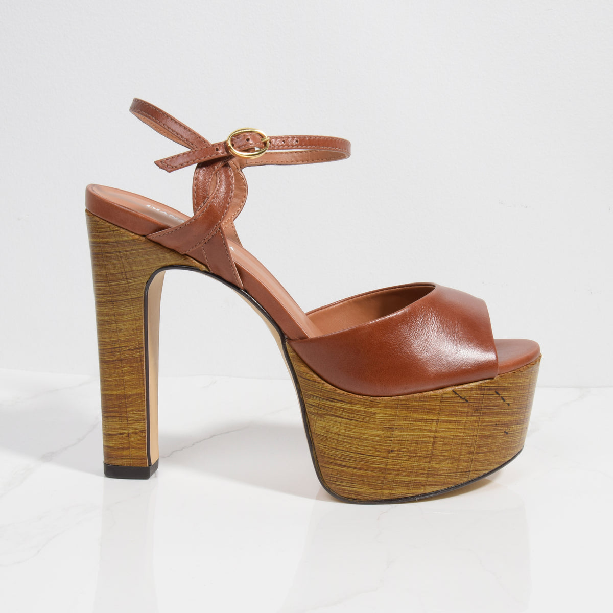Mocha Block Heels