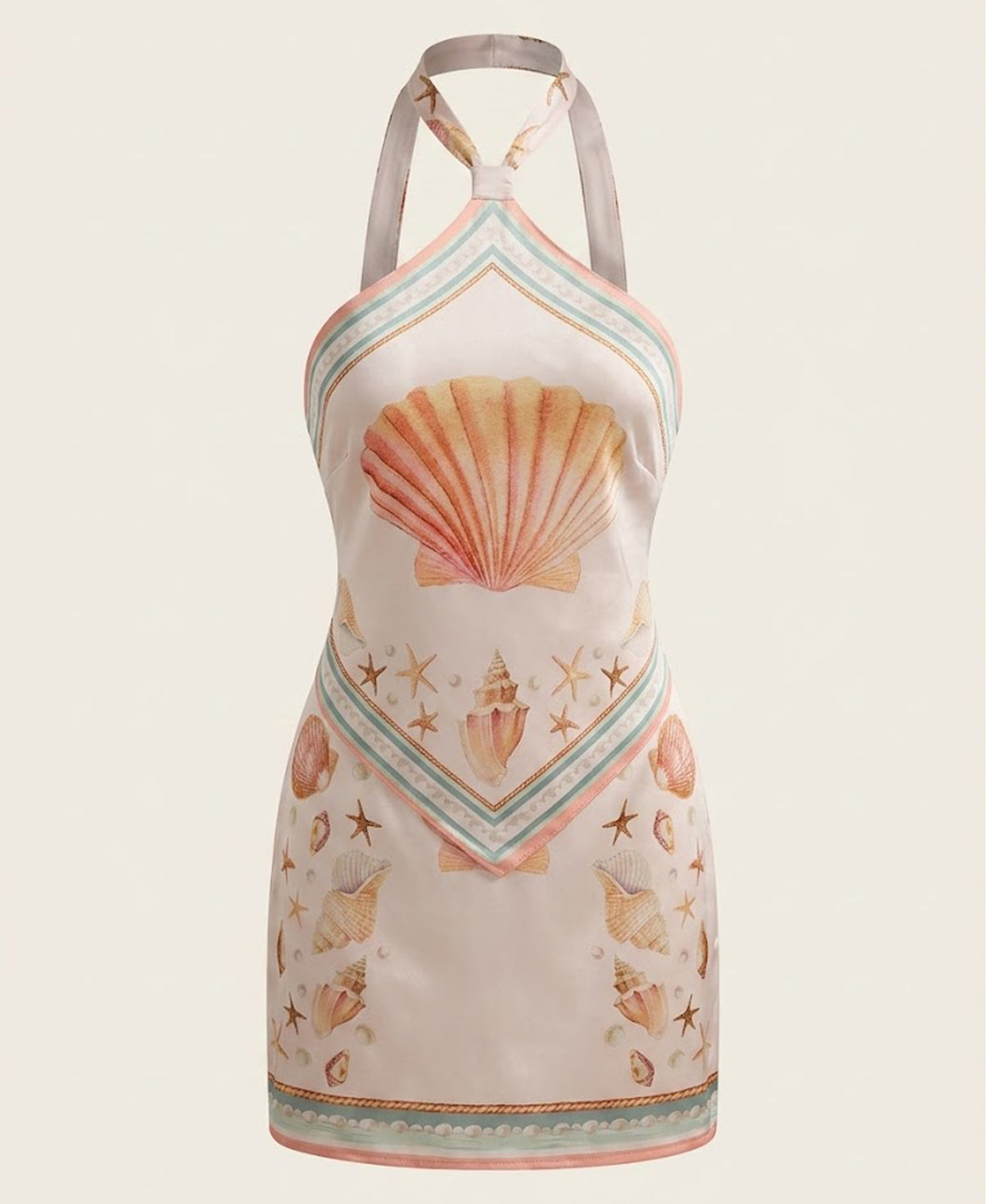Satin Halter Minidress