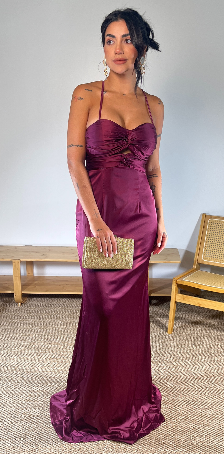 Strapped Purple Dress