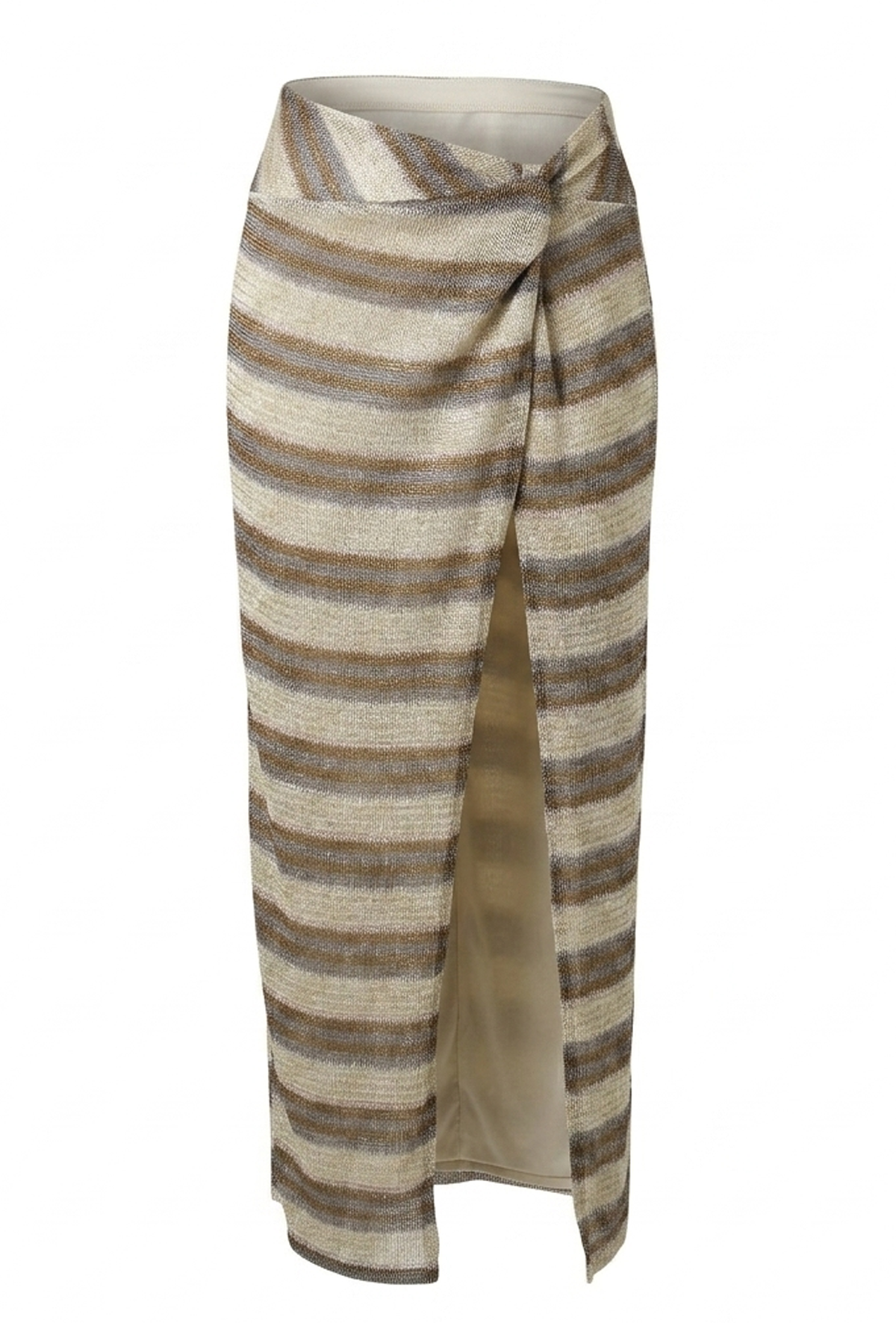 Striped Long Skirt