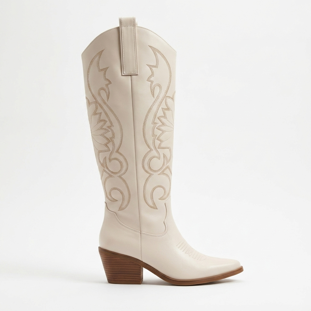 Ivory Cowboy Boots
